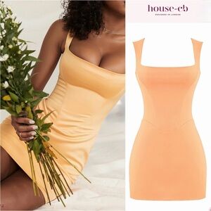 House of CB ENYA Apricot Corset Mini Dress